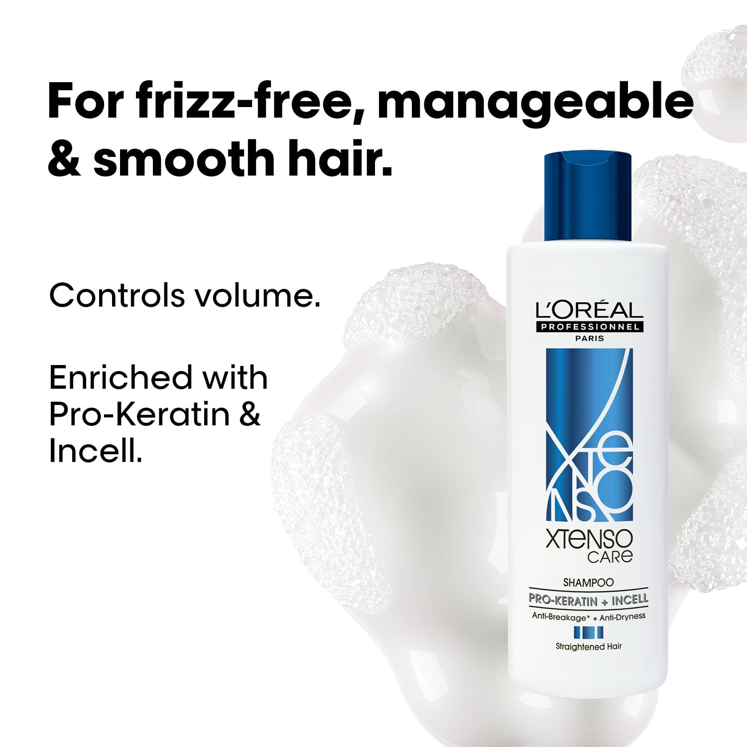 L'Oréal Professionnel Xtenso Care Shampoo for Frizz-Free Hair - 250ml