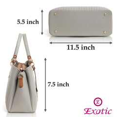 EXOTIC Women's Punched Hand/Sling bag (OFF WHITE)