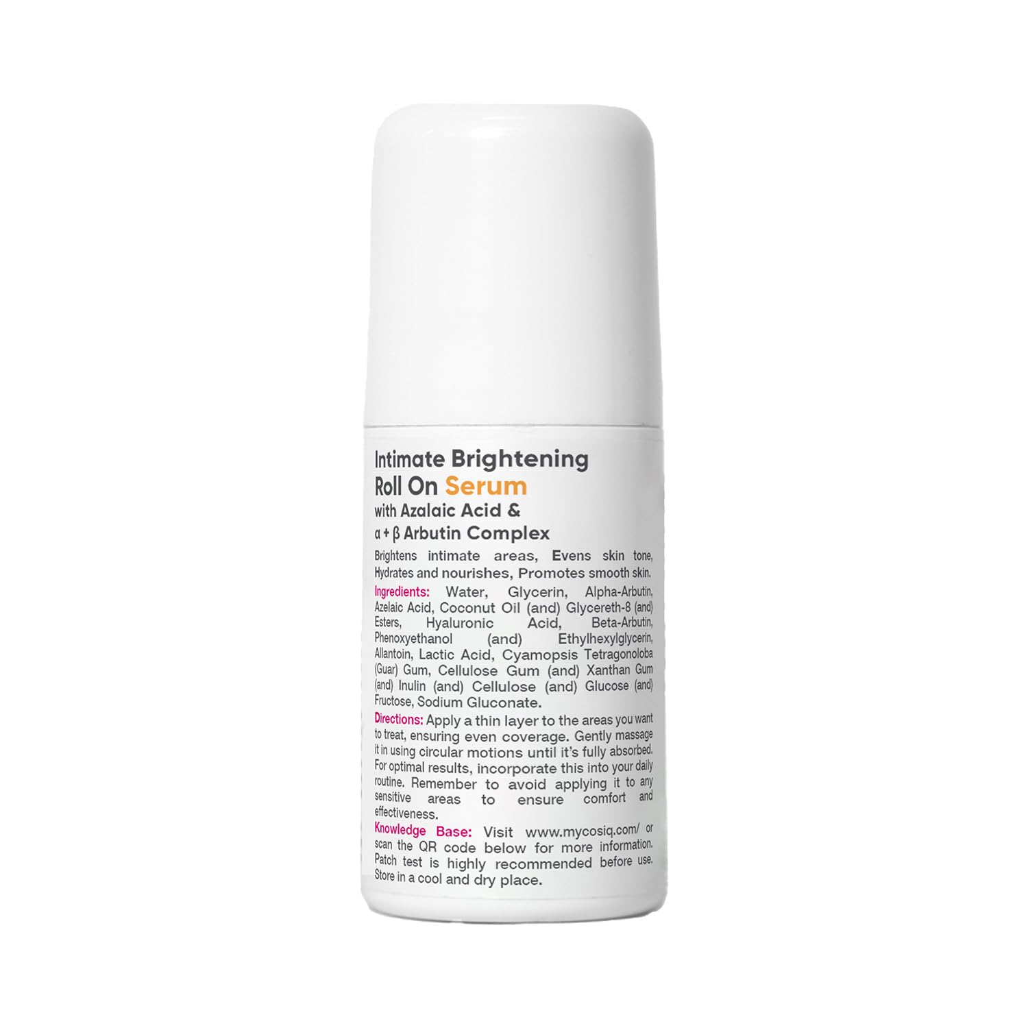 Cos-IQ Intimate Brightening Roll-On Serum | With Azelaic Acid, 40ml