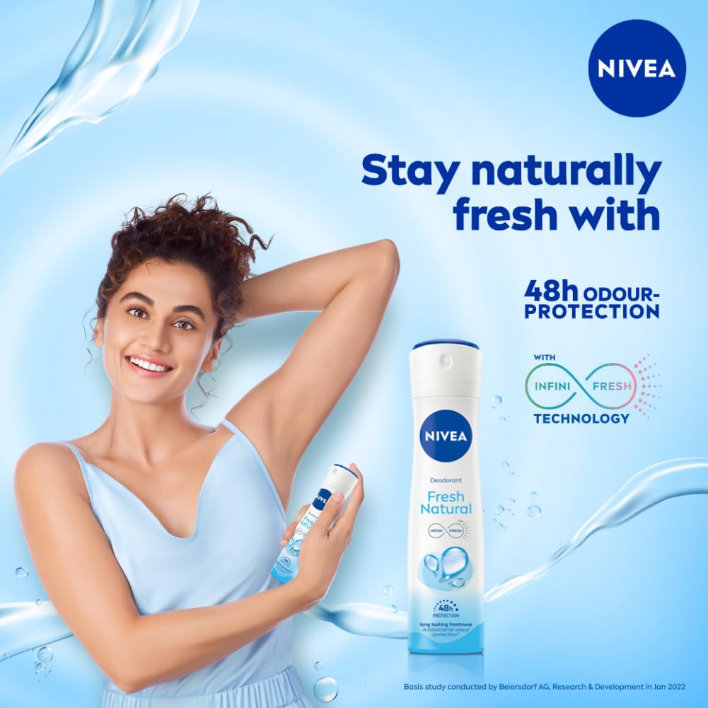 NIVEA Women Fresh Natural Deodorant Spray, 150Ml - Beauty from NIVEA - Shop in Sri Lanka at Arcade.lk