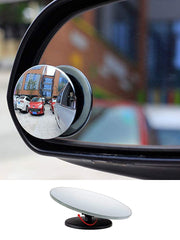 Detachi 3R-240 Car Glass Mirror Blind Spot, 360° Mirror, Rear View Convex Mirror, Parking Mirror For Car, Car Mirror Accessories Frameless 3R Original Suitable All Cars (Round 2-Pcs) - Automotive Parts and Accessories from Detachi - Shop in Sri Lanka at Arcade.lk