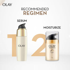 Olay Total Effects Day Cream |with Vitamin C, B5, Niacinamide, Green Tea |Fights 7 signs of ageing for glowing, hydrated and younger looking skin |Suitable for Normal, Dry, Oily & Combination skin |50 gm