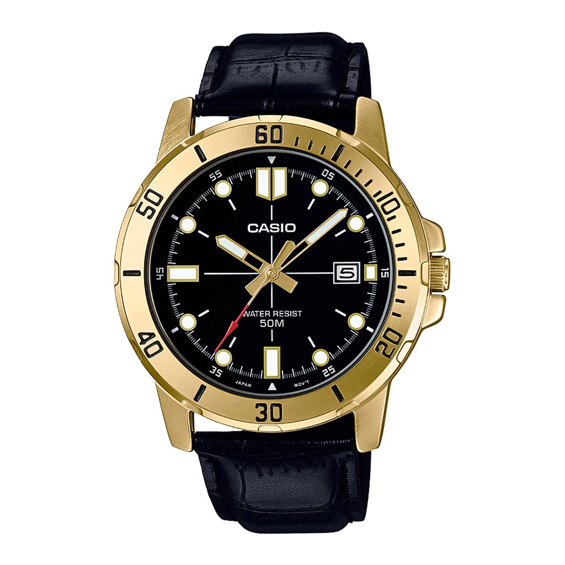 Casio Enticer Analog Black Dial Men's Watch - MTP-VD01GL-1EVUDF (A1369)