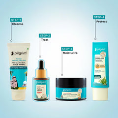 Pilgrim 25% AHA + 2% BHA + 5% PHA Peeling Solution 30ml For Face & Body |10-Minute Facial At Home|Gentle Exfoliating Serum for Tan Removal |For Glowing Skin, Even Skin Tone, Pore Cleansing |Men, Women