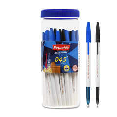 Reynolds 045 Ball Pen SET - 25 PENS (20 Blue 5 Black) | PENS WITH COMFORTABLE GRIP |BALL PENS FOR WRITING | PEN FOR STUDENTS & OFFICE STATIONERY | 0.7 mm TIP SIZE - Office Product from Reynolds - Shop in Sri Lanka at Arcade.lk