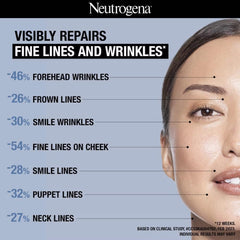 Neutrogena Visible Repair Retinol Day & Night Cream: Boosts Collagen for Anti-Ageing, Wrinkles, Fine Lines 50g