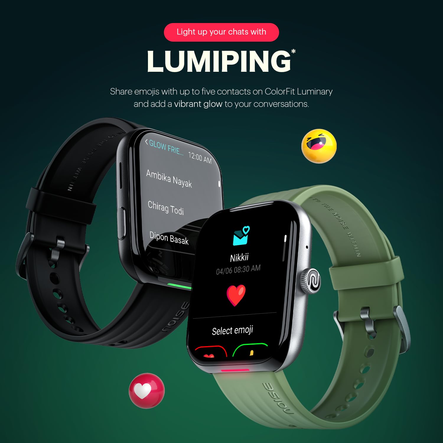 Noise Ultra 3 Luminary Smart Watch, Personalised Notification Alerts (Lumilert),1.96" AMOLED, Premium Metallic Dial,Send Upto 5 Emojis (Lumiping), Health Suite (Space Blue)
