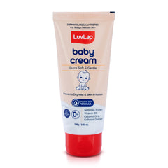 LuvLap Baby Cream -100g, Face & Body Moisturizing Cream with Shea Butter & Colloidal Oatmeal, Protection for Dry, Itchy, Sensitive Skin for Face & Body, 24-Hour Moisturization, Dermatologically Tested