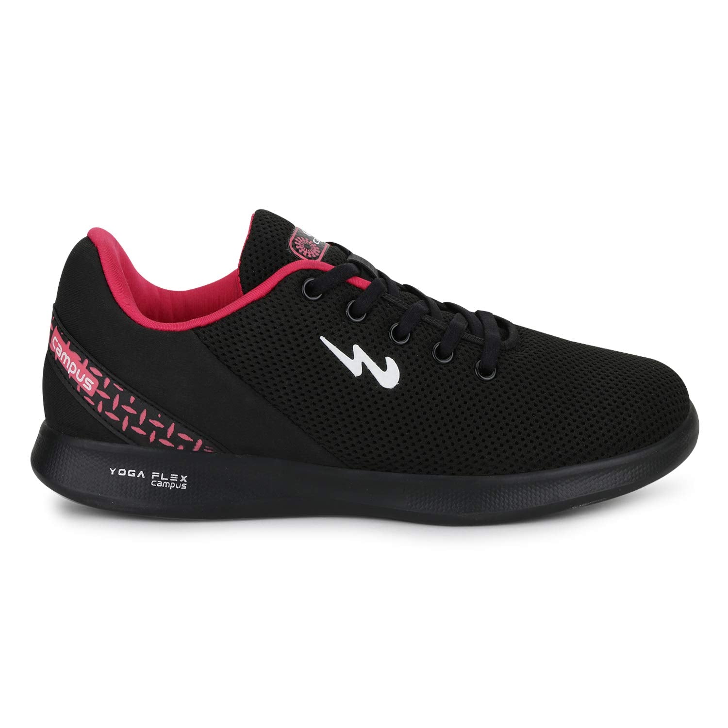 Campus Women's Cristy Running Shoes BLK/Rani - 6UK