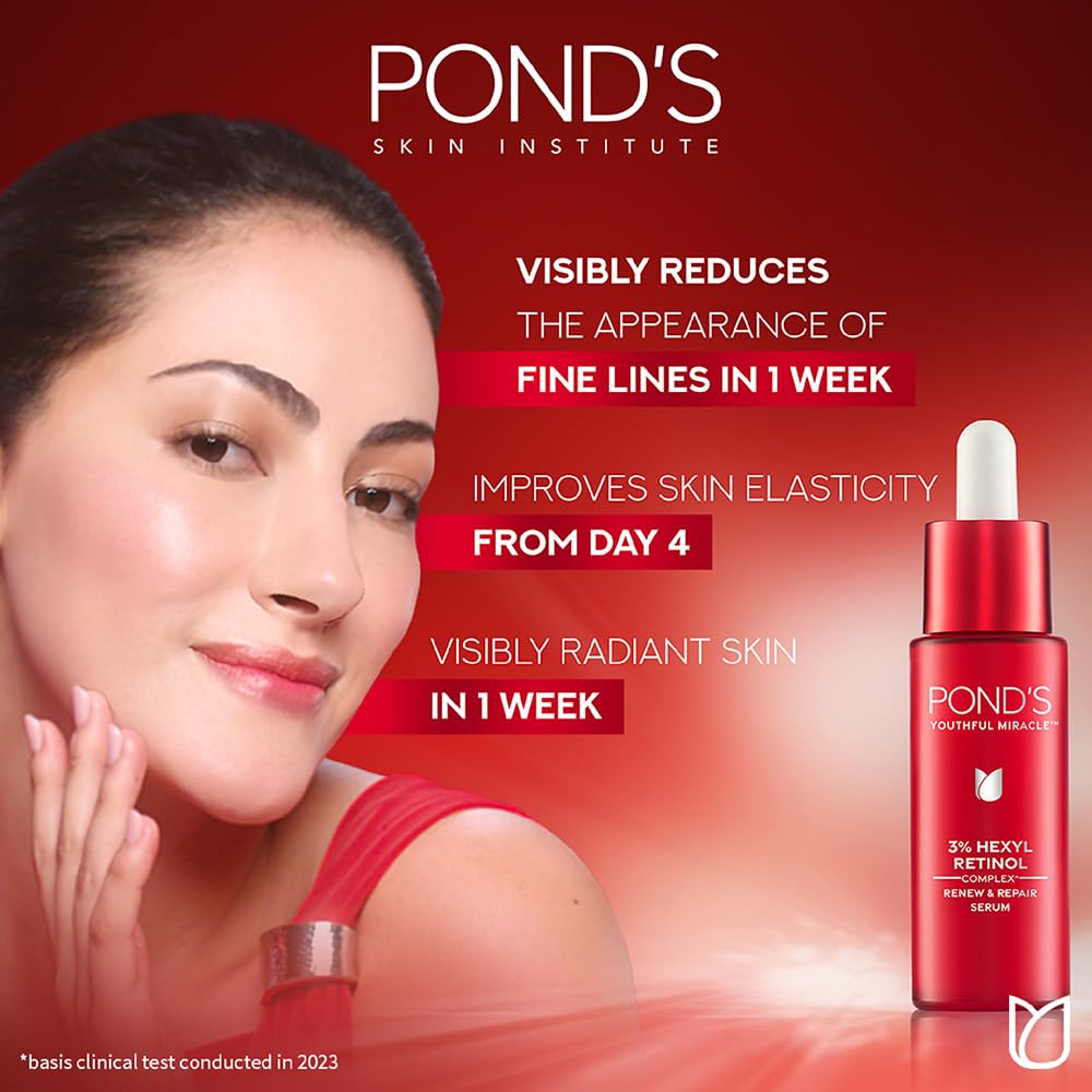 POND'S Youthful Miracle Hexyl Retinol Complex, Renew & Repair Serum 14ml