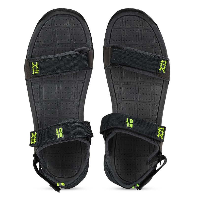 Paragon K1407G Stylish Velcro Sandals for Men | Durable, Comfortable & Lightweight Sandals with Cushioned Soles | Easily Washable | Ideal for Outdoor Use