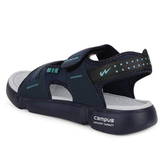Campus Men's SD-057 Navy/BLK/T.BLU Sports Sandals - 7UK 3K-SD-057A