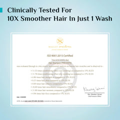 Pilgrim Patua & Keratin Hair SMOOTHENING SHAMPOO for Dry & Frizzy hair | Sulphate & Paraben free shampoo for Women & Men | Hair Smoothening & healthy scalp | 400 ml