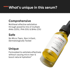 Minimalist 25% AHA + 2% BHA + 5% PHA Peeling Serum Solution for Glowing Skin, Smooth Texture & Pore Cleansing | AHA BHA PHA Peel Serum For Weekend Exfoliation | 30ml