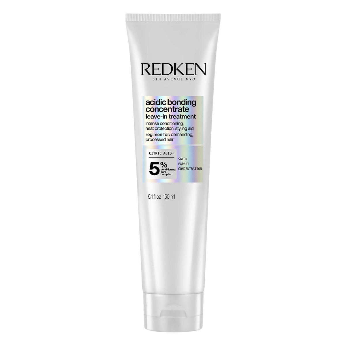Redken Acidic Bonding Concentrate Leave In Conditioner With Citric Acid, 150 ml | Professional Bond Repair Treatment & Heat Protectant For Dry, Damaged, Coloured and Frizzy Hair | For Men & Women