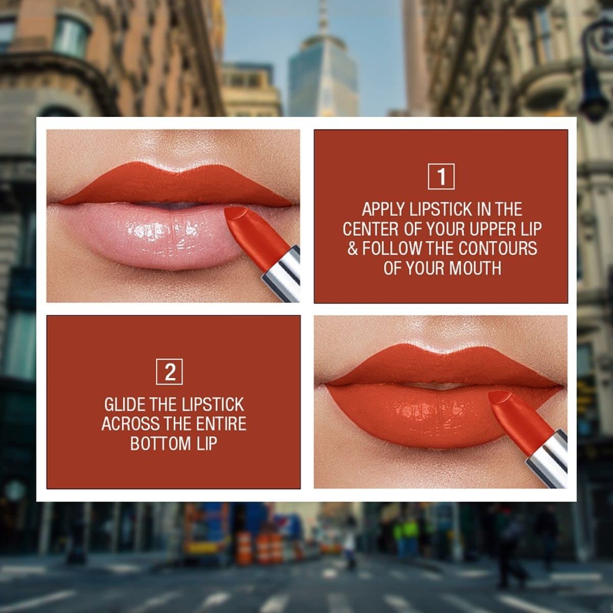 Maybelline New York Matte Lipstick, Intense Colour, Moisturised Lips, Color Sensational Creamy Matte, 674 Madison Red, 3.9g