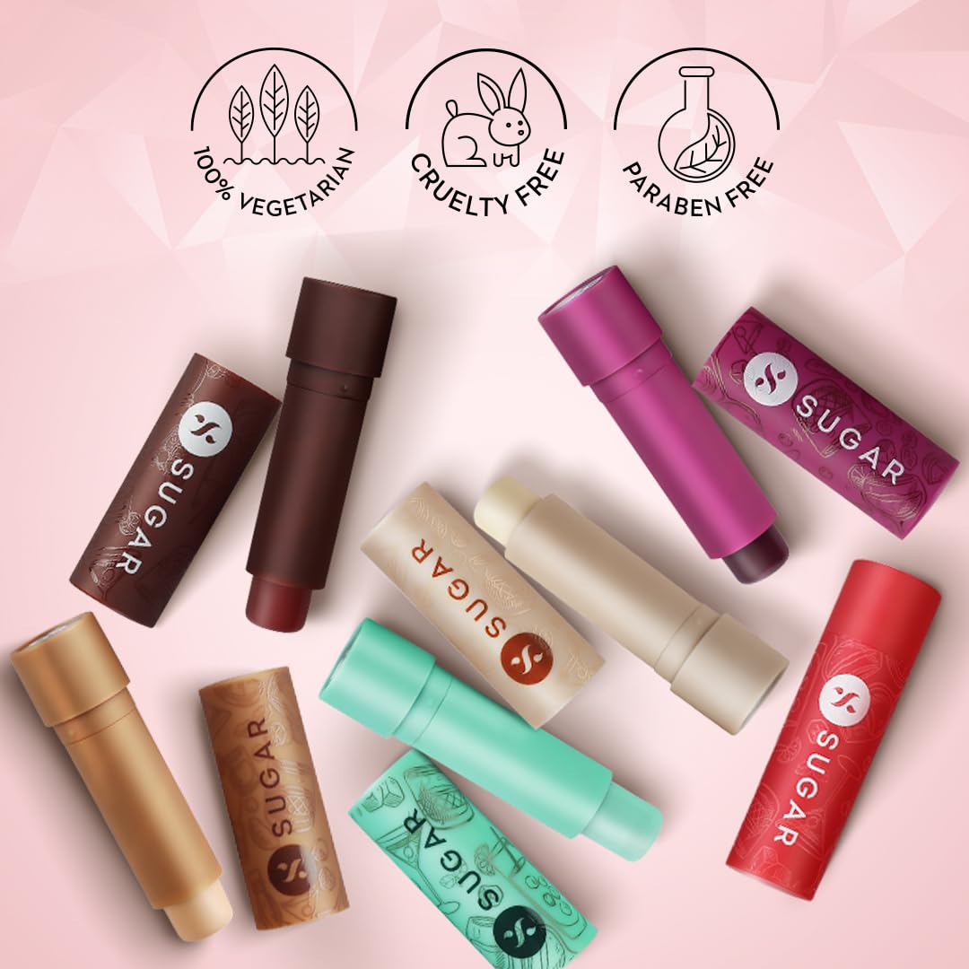 SUGAR Cosmetics Tipsy Lip Balm For Dry & Chapped Lips With Vitamin E, Shea Butter and Jojoba Oil | Lip Protection & Nourishment | LipBalm with SPF | 4.5gm - 02 Cosmopolitan
