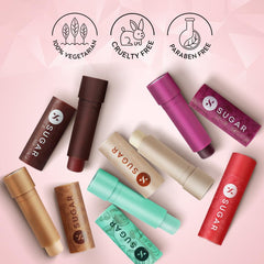 SUGAR Cosmetics Tipsy Lip Balm For Dry & Chapped Lips With Vitamin E, Shea Butter and Jojoba Oil | Lip Protection & Nourishment | LipBalm with SPF | 4.5gm - 02 Cosmopolitan