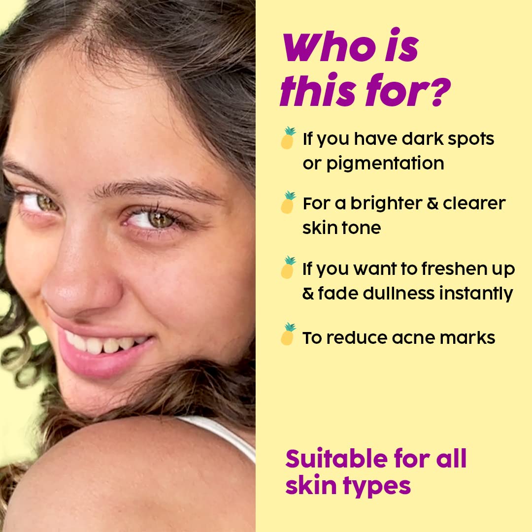 The Plant Fix Plix 5% Pineapple Foaming Facewash For Depigmentation,100ml | Cleanser For Skin Brightening & Even Toned Complexion | Free Of Sulphates, Paraben & Silicones