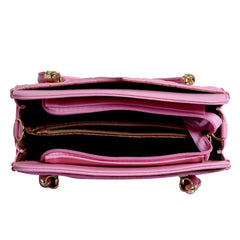 Lino Perros Faux Leather Handbag (PINK)