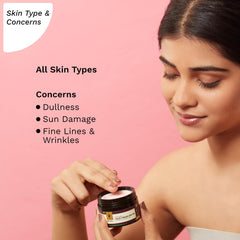 PILGRIM French Red Vine Face Cream with SPF 30 Sunscreen, Rosehip Oil & Vit C For Anti Ageing, Sun Protection PA+++, Daily Use, Dry, Oily, Combination Skin, Men & Women, 50g