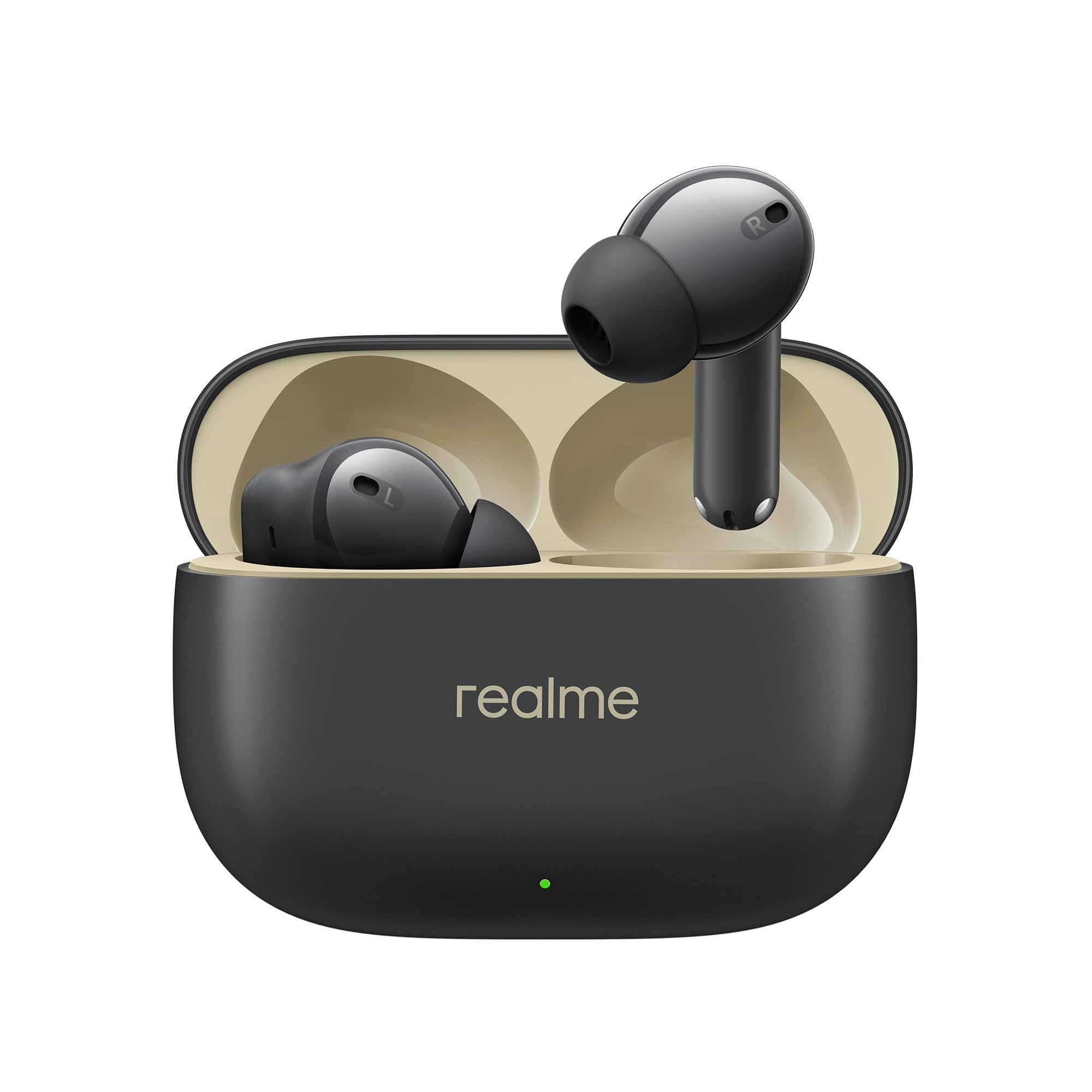 realme Buds T300 TWS earbuds with 40H Play time,30dB ANC, 360° Spatial Audio with Dolby Atmos, 12.4 mm Dynamic Bass Boost Driver, IP55 Water & Dust Resistant, BT v5.3 (Stylish Black) - Wireless Accessory from realme - Shop in Sri Lanka at Arcade.lk