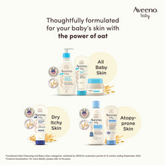 Aveeno Baby Daily Moisture Hydrating Facial Gel (Cream) 60g I Ultra-light | 24 hours moisturisation Face cream | Triple oat extract & avocado oil I Paediatrician recommended