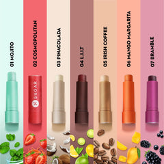 SUGAR Cosmetics Tipsy Lip Balm For Dry & Chapped Lips With Vitamin E, Shea Butter and Jojoba Oil | Lip Protection & Nourishment | LipBalm with SPF | 4.5gm - 02 Cosmopolitan