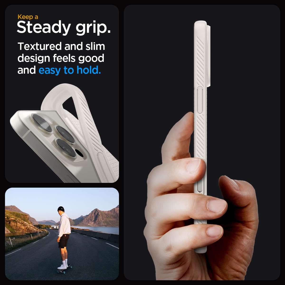 Spigen Liquid Air Back Cover Case for iPhone, Durable Protection, Air Cushion Technology - TPU | Matte Black