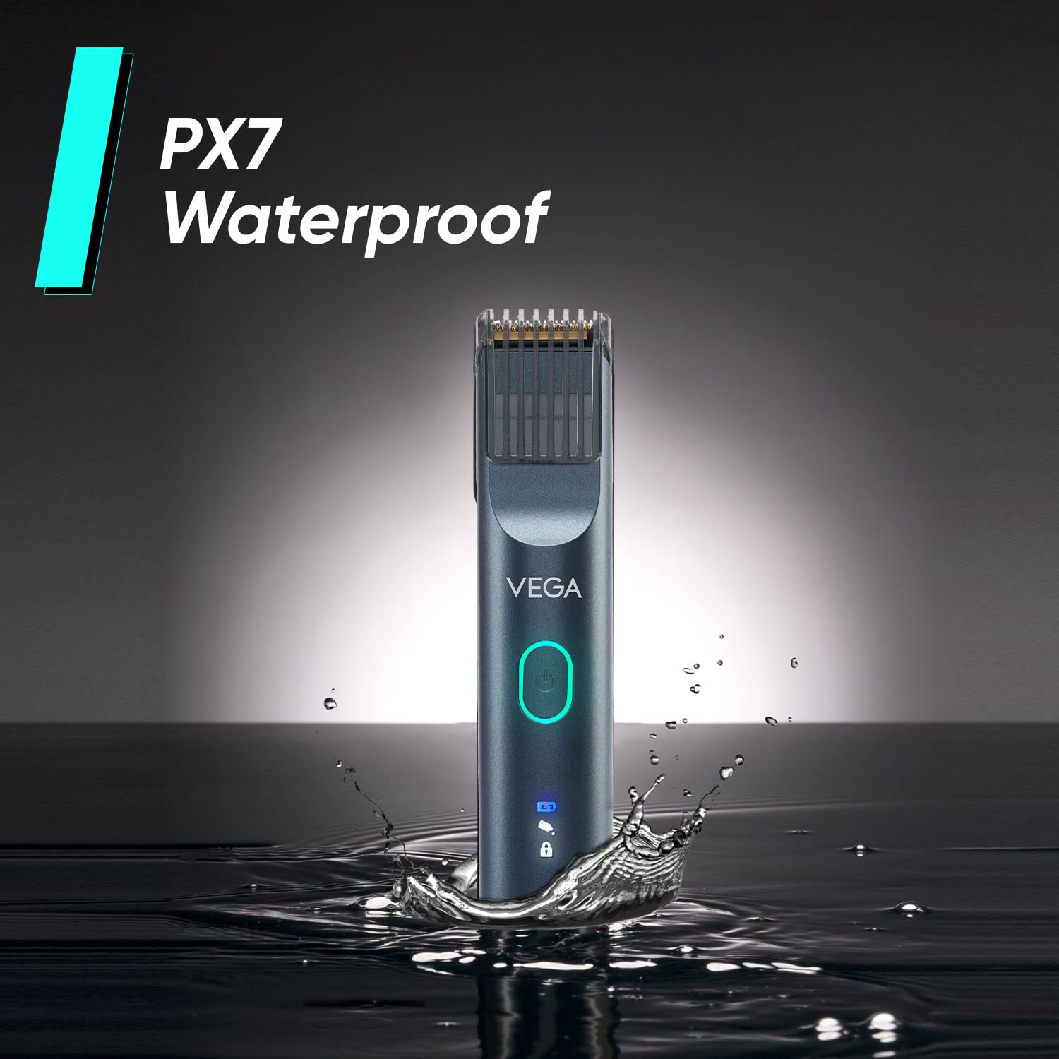 Vega Battery Powered SmartOne Series S2 Beard Trimmer for Men, 160 mins Runtime, IPX7 Waterproof 40 Length Settings, (VHTH-31), Blue - Personal Care Appliances from VEGA - Shop in Sri Lanka at Arcade.lk