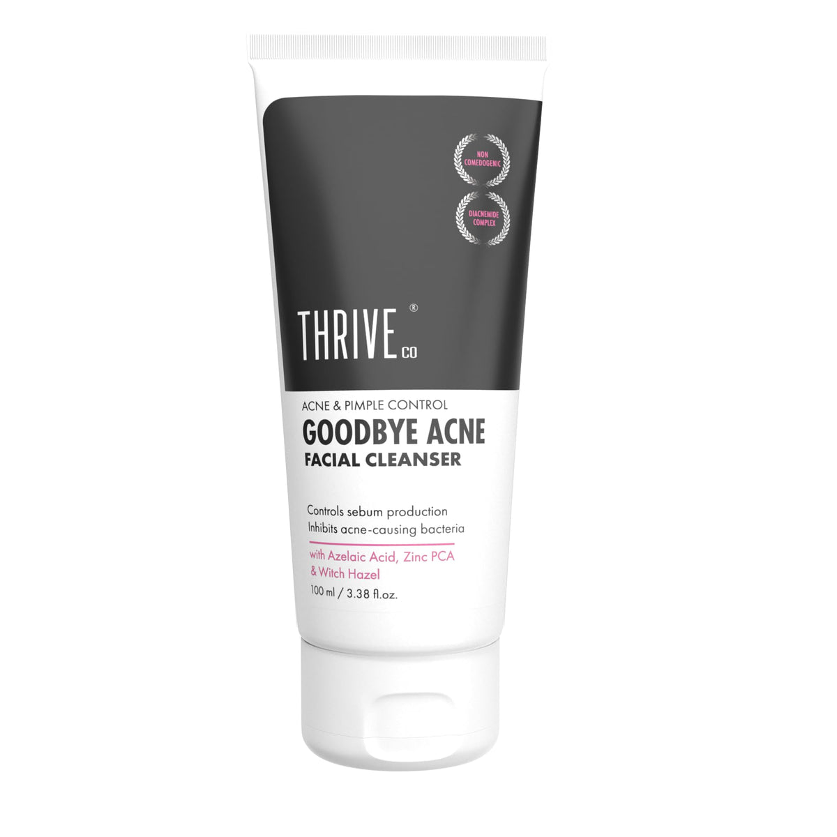 ThriveCo Goodbye Acne™ Face Wash | Reduces Acne-Causing Bacteria & Sebum Production | Men & Women, 100ml