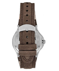 TIMEX Expedition Field Analog Watch for Man with White Round Dial & Brown Leather Strap Band Water Resistant Men's Wrist Watches - T44381E6