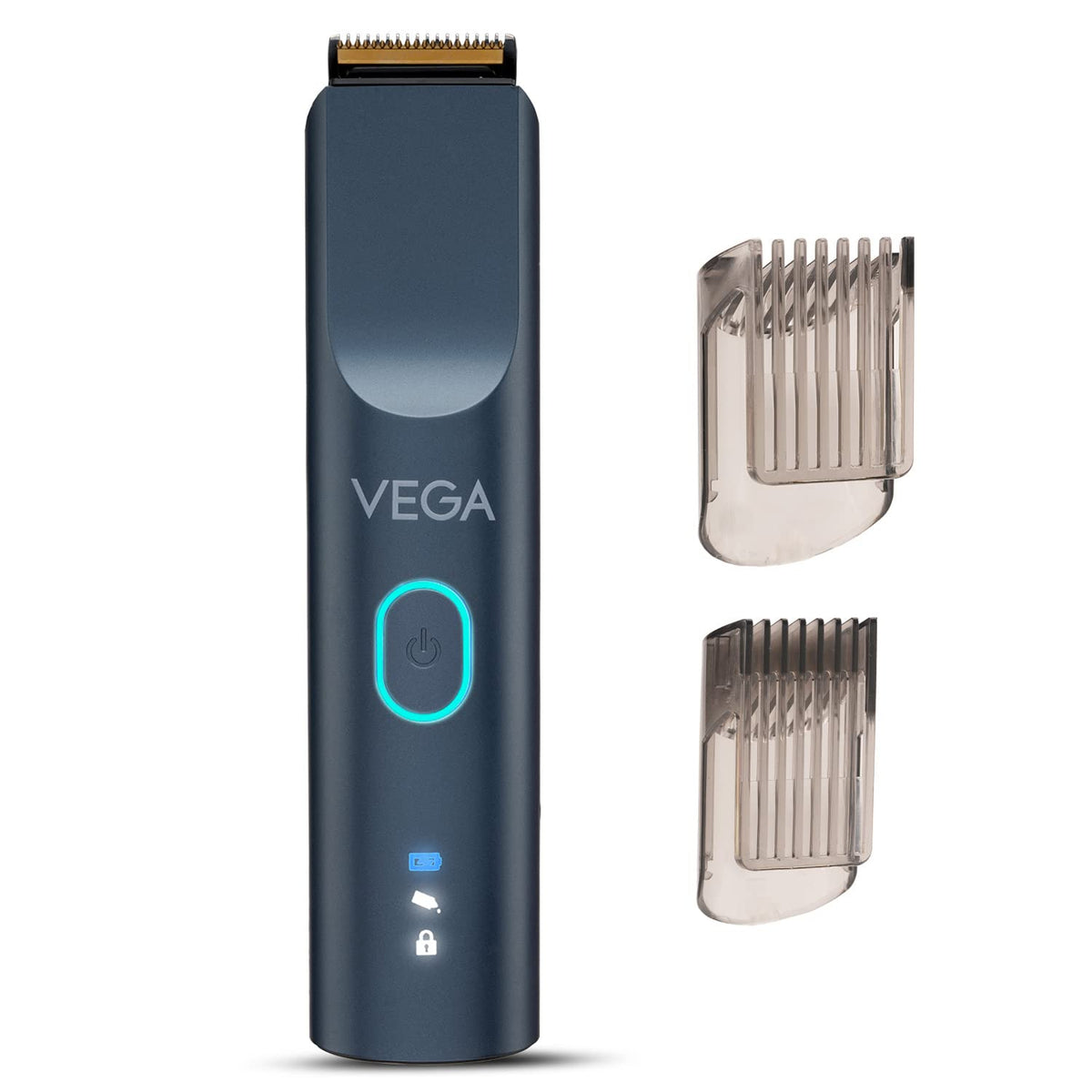 Vega Battery Powered SmartOne Series S2 Beard Trimmer for Men, 160 mins Runtime, IPX7 Waterproof 40 Length Settings, (VHTH-31), Blue - Personal Care Appliances from VEGA - Shop in Sri Lanka at Arcade.lk