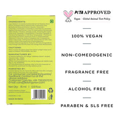 Hyphen Brightening Face Serum with 5% Niacinamide, 1% Alpha Arbutin & 25% Kakadu Plum | 20X Vitamin C for Glowing Winter Skin | 15ml