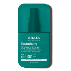 Arata Volumizing Sea Salt Hair Spray | Niacinamide & Biotin | Long-lasting Soft Hold | Matte Finish | Beachy Waves | Drying Alcohol-Free | Derma-Tested | 50 ML