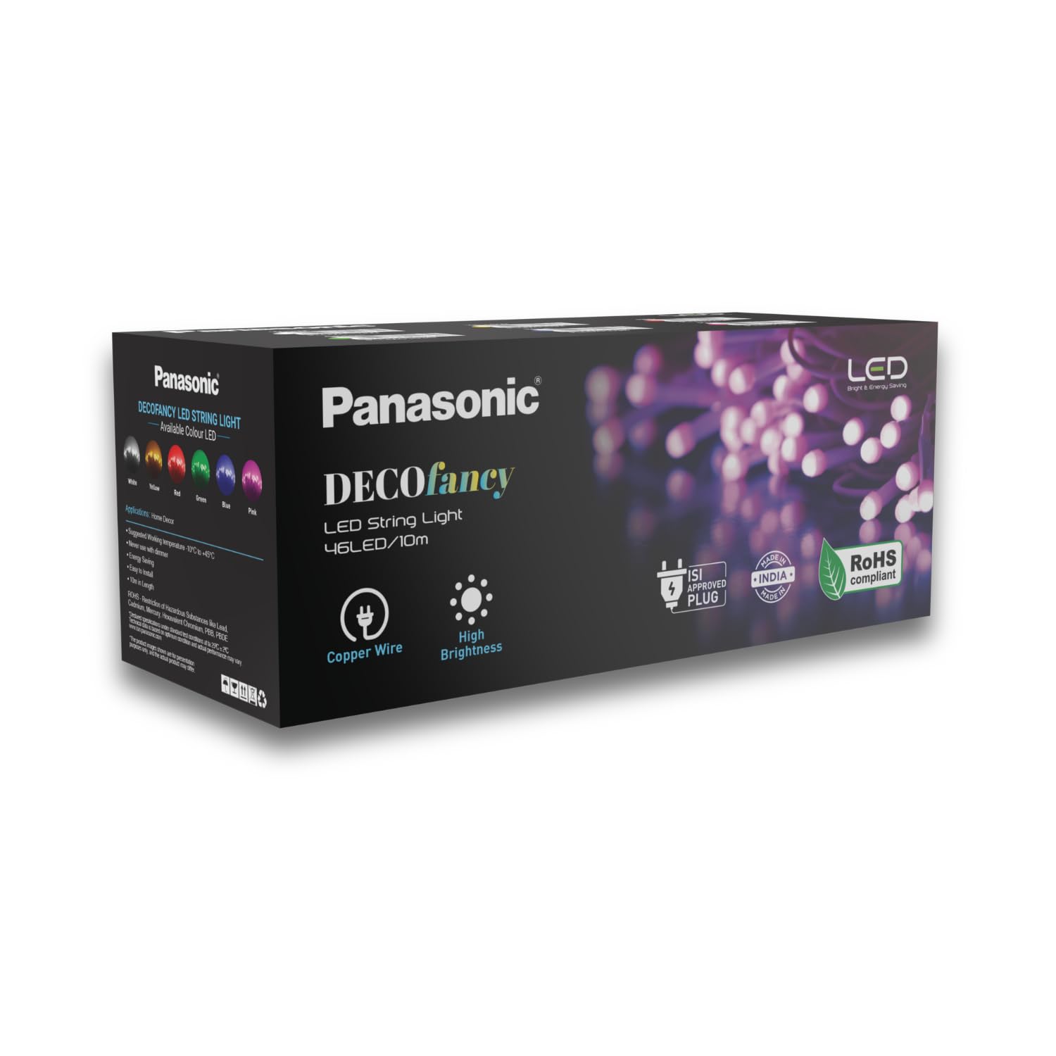 Panasonic Deco Fancy 10 Mtr LED String Light (Blue)