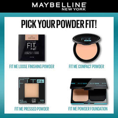 Maybelline New York Compact Powder, With SPF to Protect Skin from Sun, Absorbs Oil, Fit Me, 310 Sun Beige, 8g
