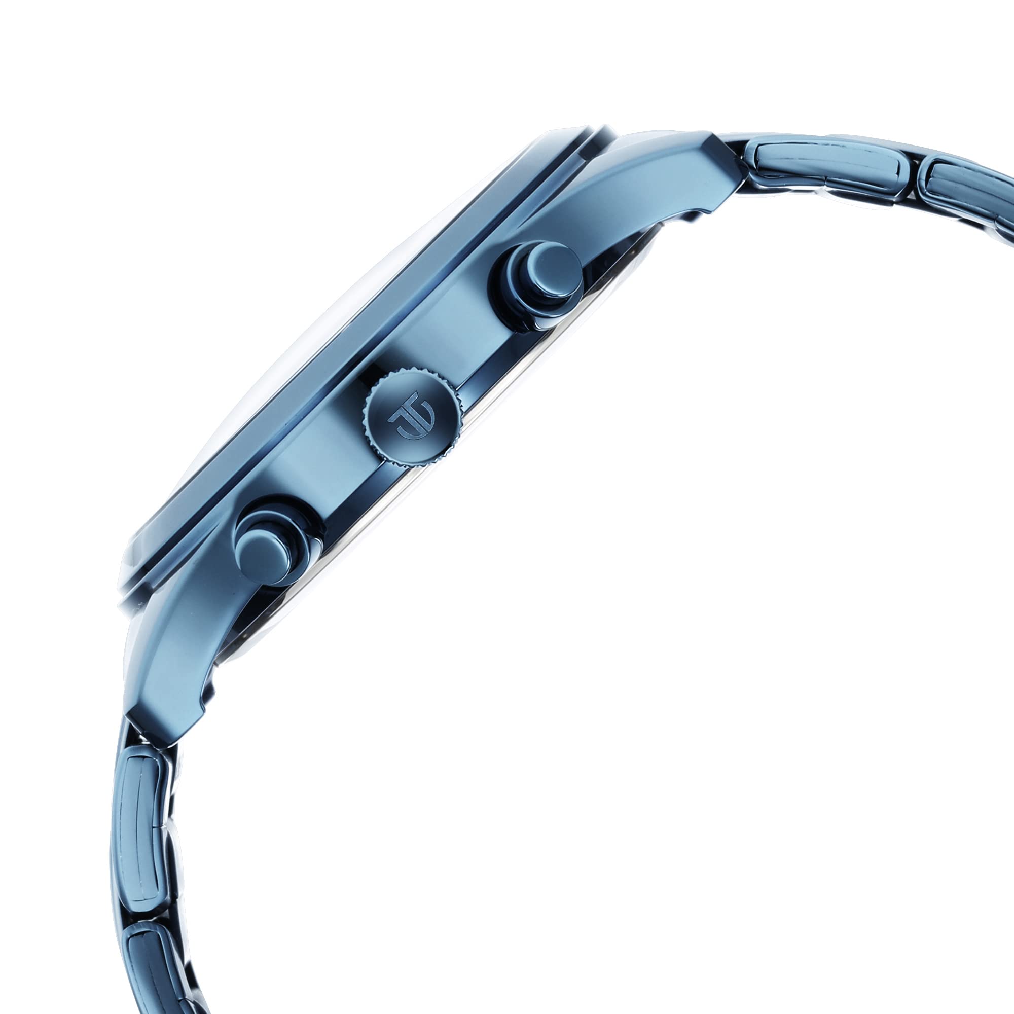 Titan Neo Splash Blue Dial Quartz Multifunction Stainless Steel Strap Watch for Men-NS1805QM01/NT1805QM01