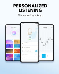 soundcore by Anker H30i Wireless On-Ear Headphones, Foldable Design, Pure Bass, 70H Playtime, Bluetooth 5.3, Lightweight and Comfortable, App Connectivity, Multipoint Connection (White)