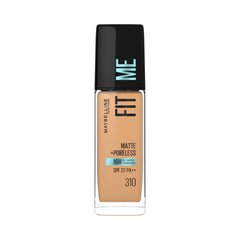 Maybelline New York Liquid Foundation, Matte Finish With Spf, Absorbs Oil, Fit Me Matte + Poreless, 310 Sun Beige, 30ml