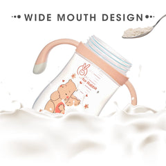 R for Rabbit Premium Hippo Baby Straw Sipper Bottle |10 fl oz | Anti Spill Sippy Cup with Soft Silicone Straw BPA Free & Non-Toxic for Baby or Kids of 12 Months -(300 ml Yellow)