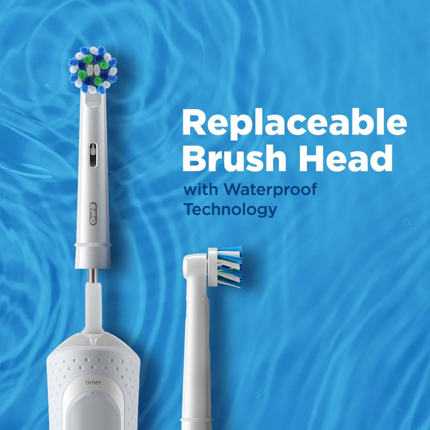 Oral B Vitality 100 White Criss Cross Electric Rechargeable Toothbrush for adult Powered By Braun - Personal Care Appliances from Oral-B - Shop in Sri Lanka at Arcade.lk