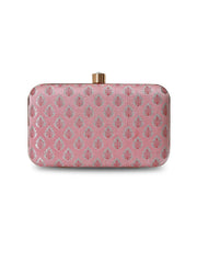 THE TAN CLAN Classic Pink Box Clutch Purse Luxury HandBags for Women Bag for Women | Elegant Evening Handbag, Stylish Purse with Magnetic Closure | Glammy.lk