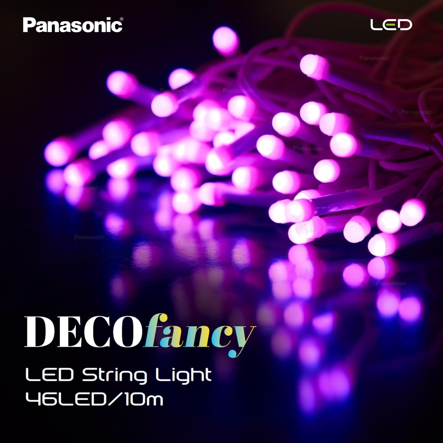 Panasonic Deco Fancy 10 Mtr LED String Light (Pink)