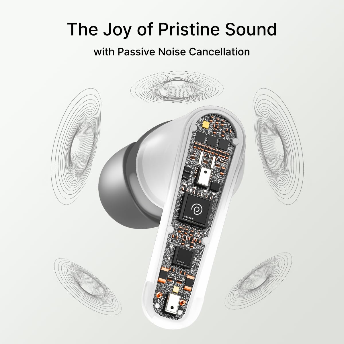 pTron Bassbuds Astra in-Ear TWS Earbuds w/Stereo Sound, 50Hrs Playtime, Stereo Calls, Custom EQ, Mobile App, BTv5.3 Headphones, Touch Control, Voice Assistant, Type C Charging & IPX4 (Navy Blue)