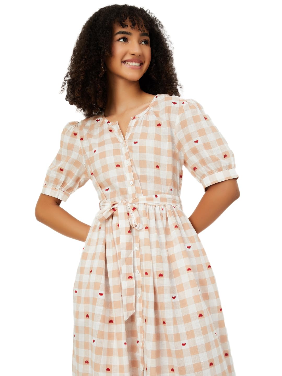 Max Women's Cotton A-Line Midi Dress