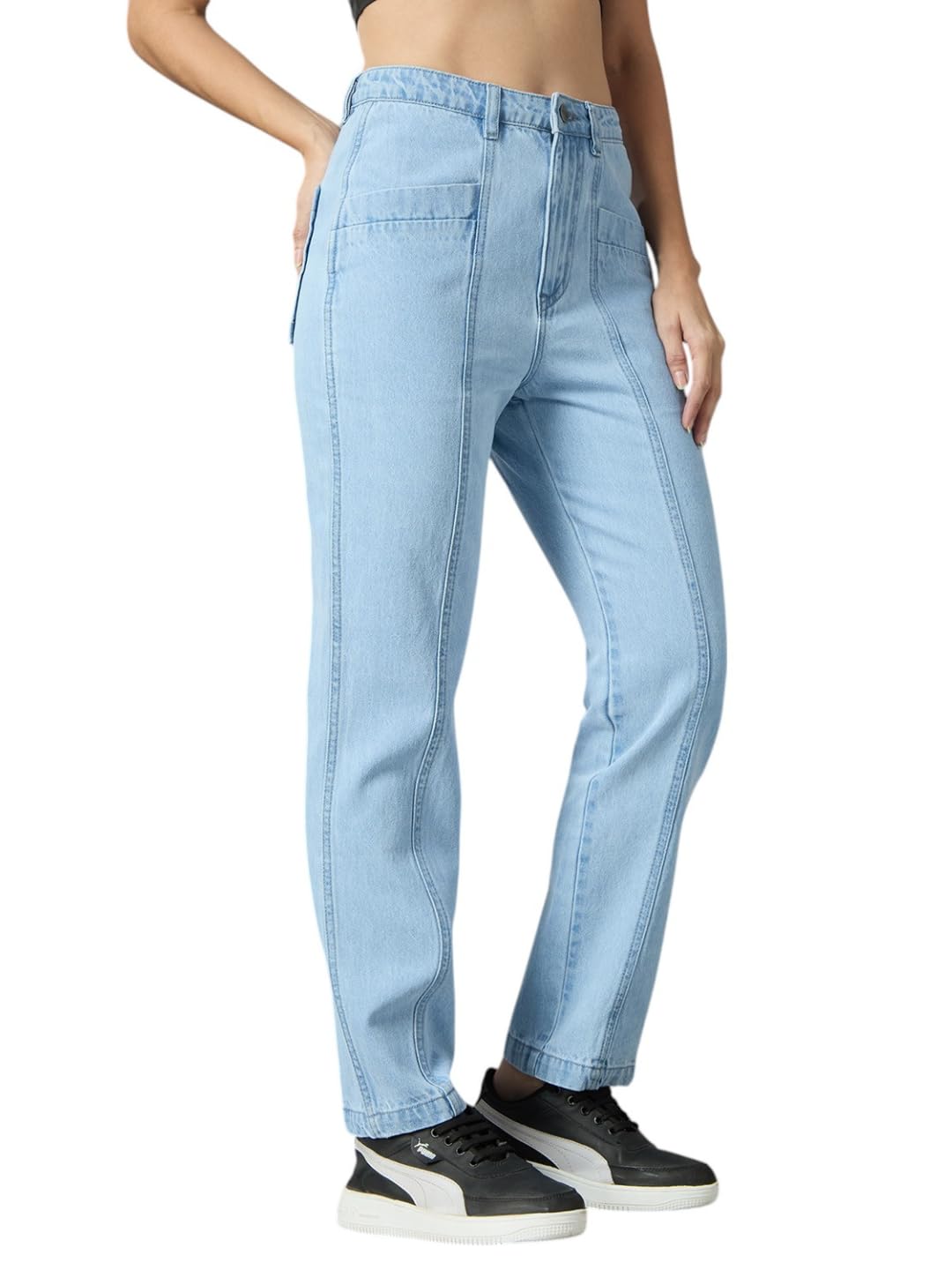 AKA CHIC High Rise Womens Regular Fit Jeans