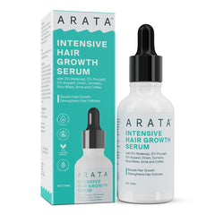 Arata Hair Growth Serum (30ml) with 3% Redensyl, 3% Procapil, 5% Kopexil, Caffeine & Rice Water | No Minoxidil | Supports Hair Growth | Helps Reduce Hairfall | Serum For Women and Men