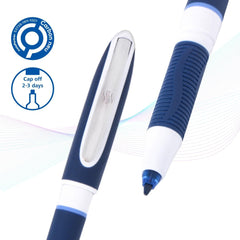 Schneider One Change Refillable Black Roller Ball Pen and Refills/Cartridges - 10