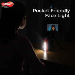 Eveready Apollo DL20, Rechargeable 1W Led Torch Cum 1.4W Emergency Sidelight/Face Light, Type-B/Micro USB Fast Charging, Overcharge & Deep Discharge Protection, Powered by Li-Ion Battery